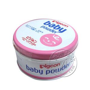 香港代购 日本贝亲婴儿爽身粉/痱子粉(红色铁盒装150克) Pigeon Baby Powder