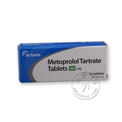 香港代购 美托洛尔/酒石酸美托洛尔50毫克56片装(Actavis Metoprolol Tartrate 50mg 56 Tablets) 